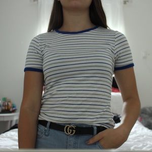 Striped Tee-Full Tilt